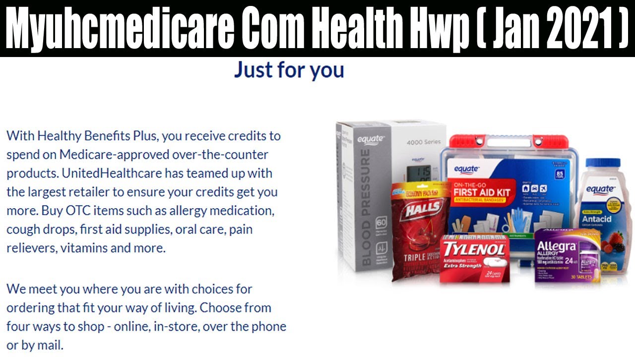 Myuhcmedicare Com health hwp login account Manometcurrent