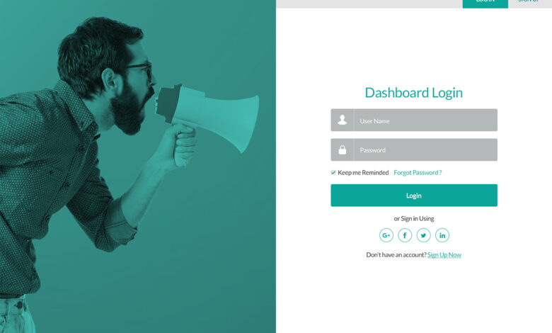 Dashboard Login