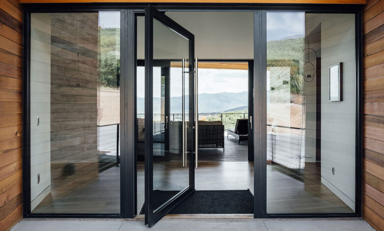 Aluminium Pivot Doors