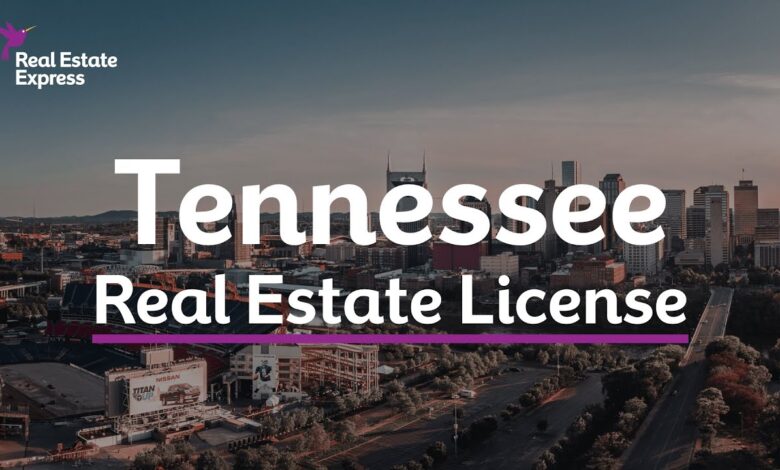 Tennessee Real Estate License