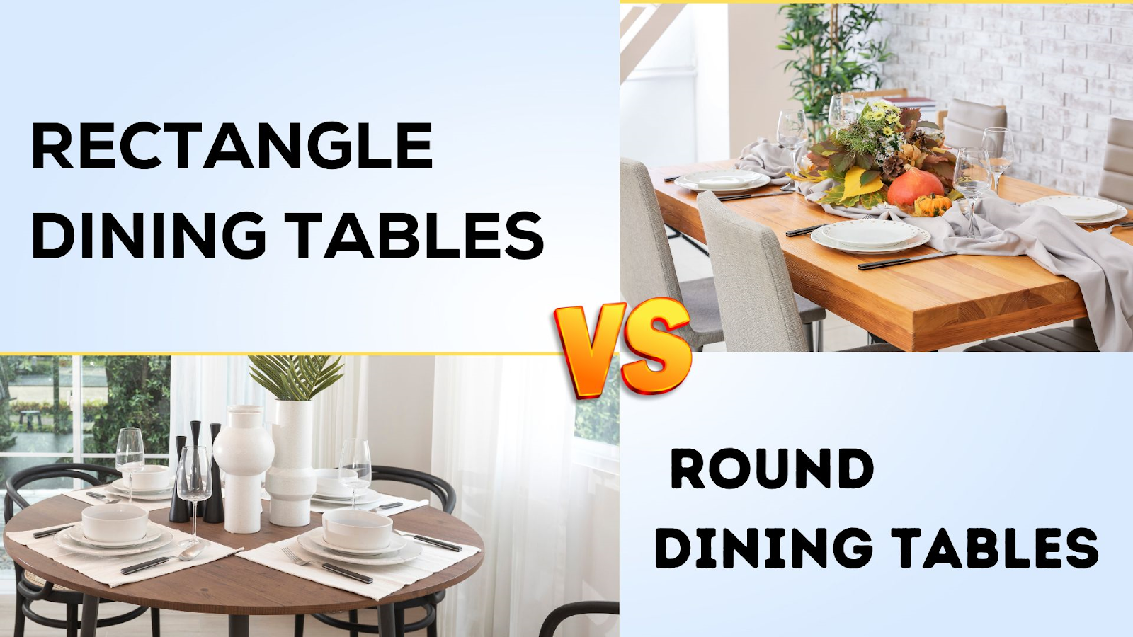 Rectangle vs Round Dining Tables Which Suits Your Space? Manometcurrent