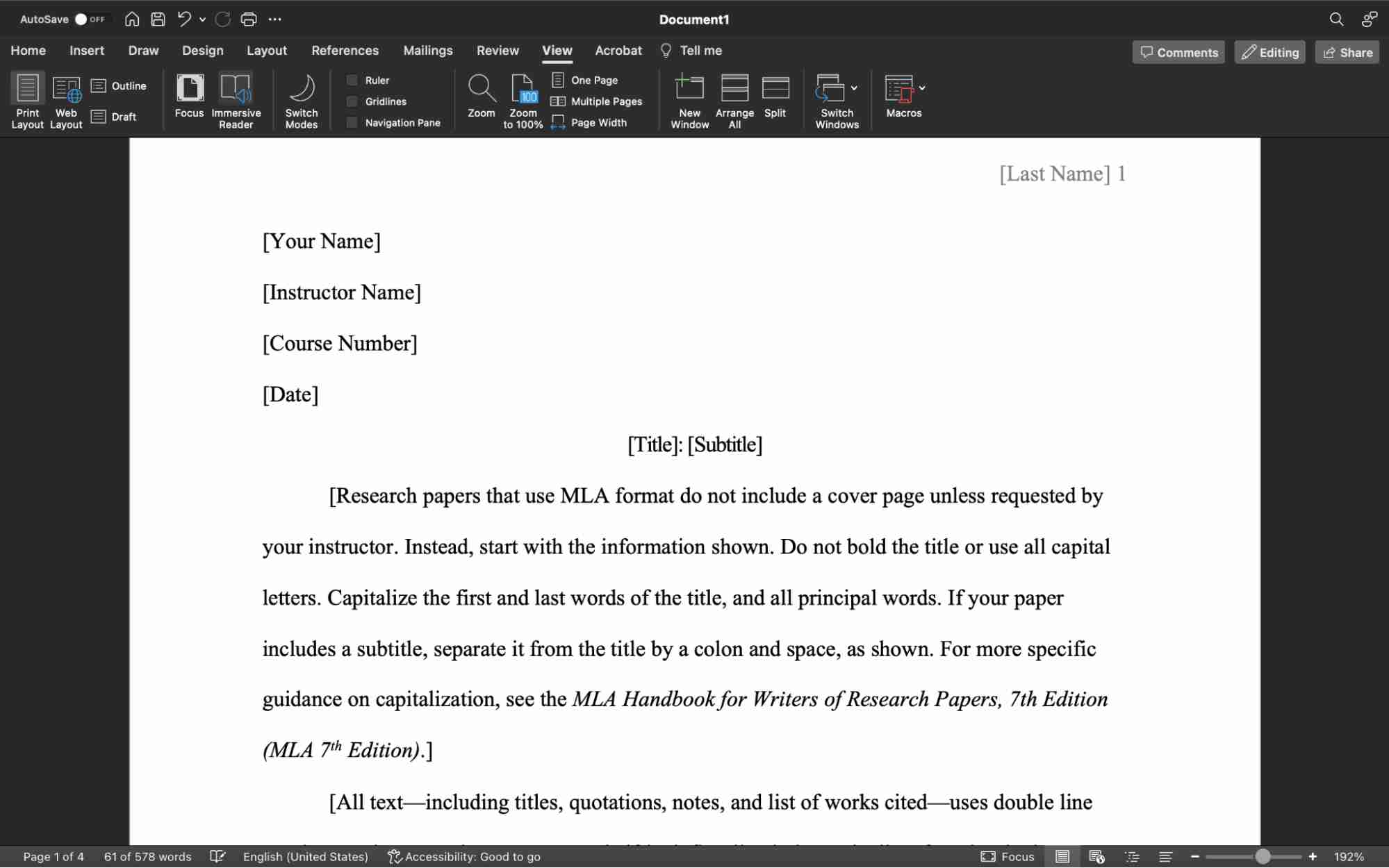 MLA Format Heading Types - Manometcurrent